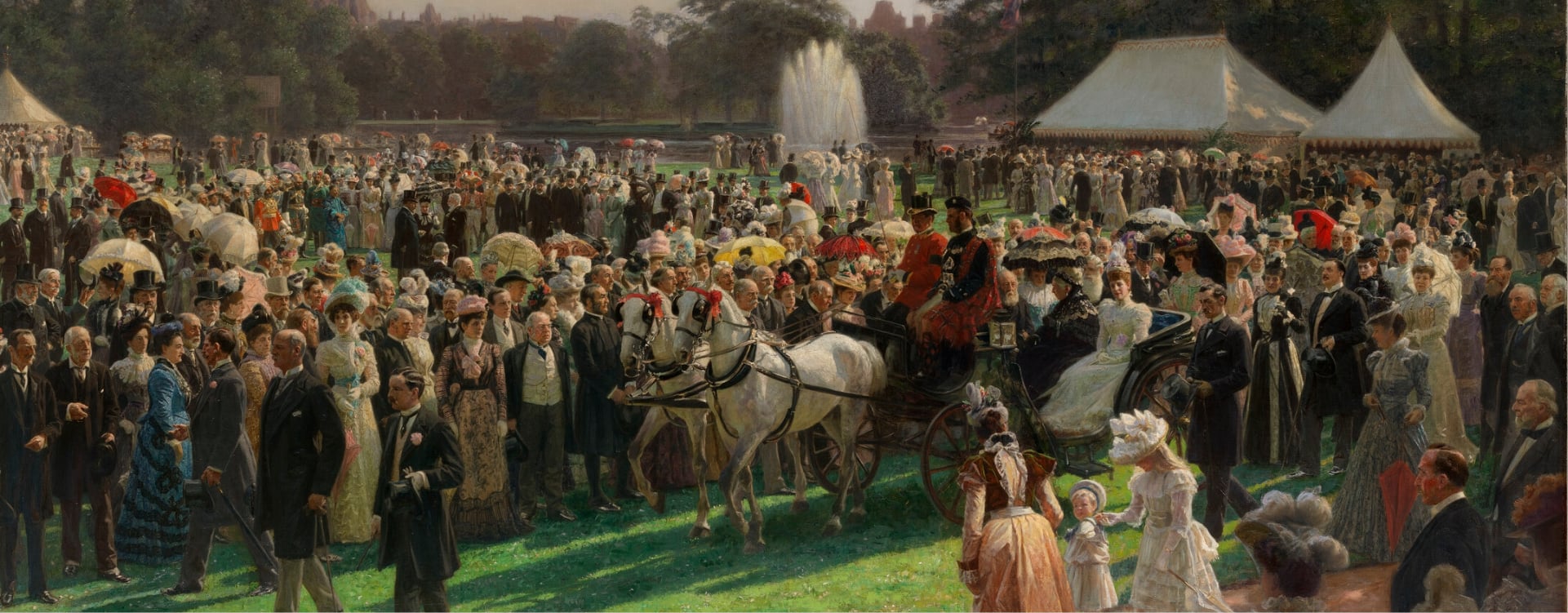 A garden party at Buckingham Palace