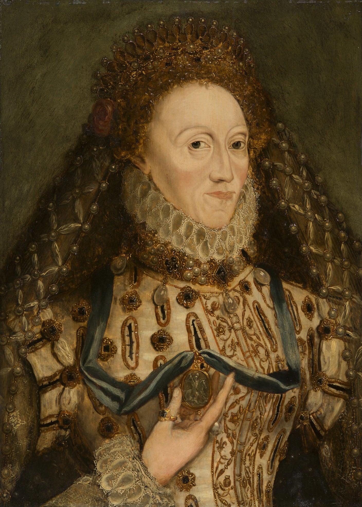 British School, Elizabeth I, c. 1580-1603 (RCIN 403451) A 16th-century British portrait of Elizabeth I.