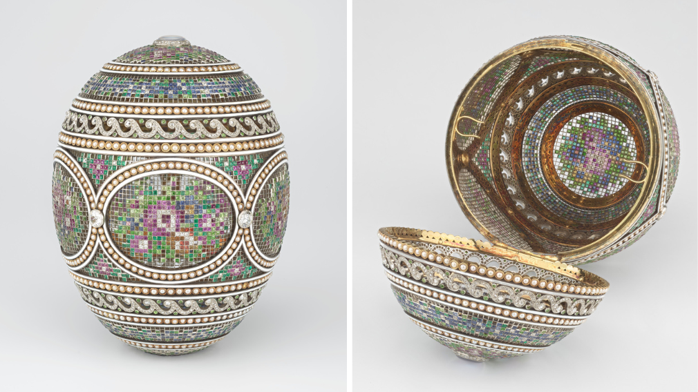 Imperial Easter eggs made by the Fabergé firm. Imperial Easter eggs made by the Fabergé firm.