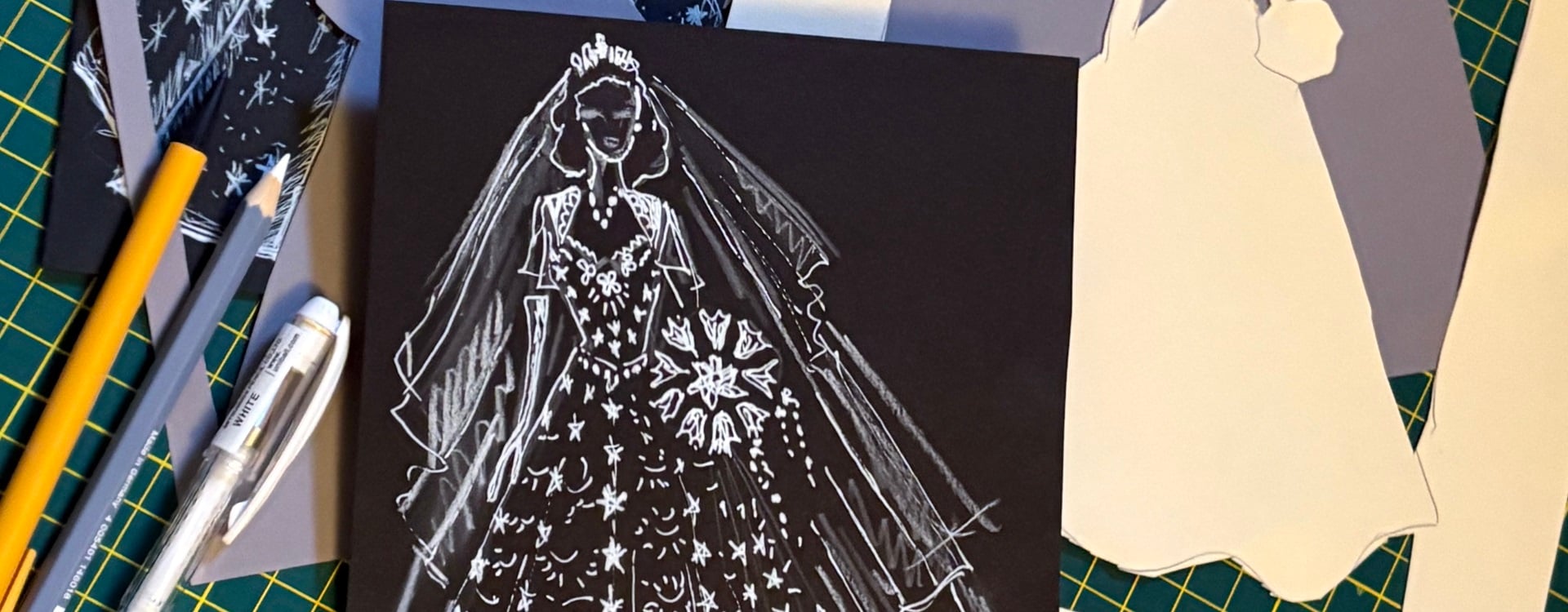 Example of a fashion illustration