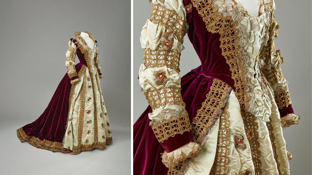 Queen Alexandra's Mary, Queen of Scots fancy dress costume for the Waverley ball in 1871. Queen Alexandra's Mary, Queen of Scots costume for the Waverley Ball in 1871.