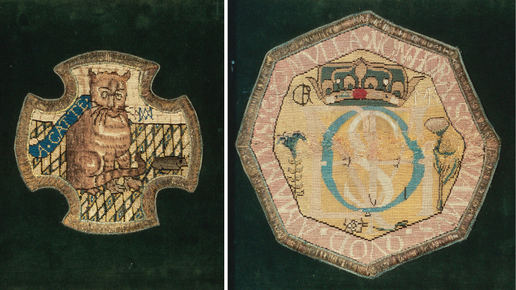 Mary, Queen of Scots, Embroidered panels, c. 1569-84 (RCIN 28224) Embroidered panels by Mary, Queen of Scots.