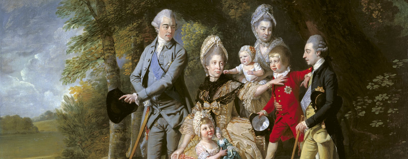 Painting of the family of George III and Queen Charlotte.