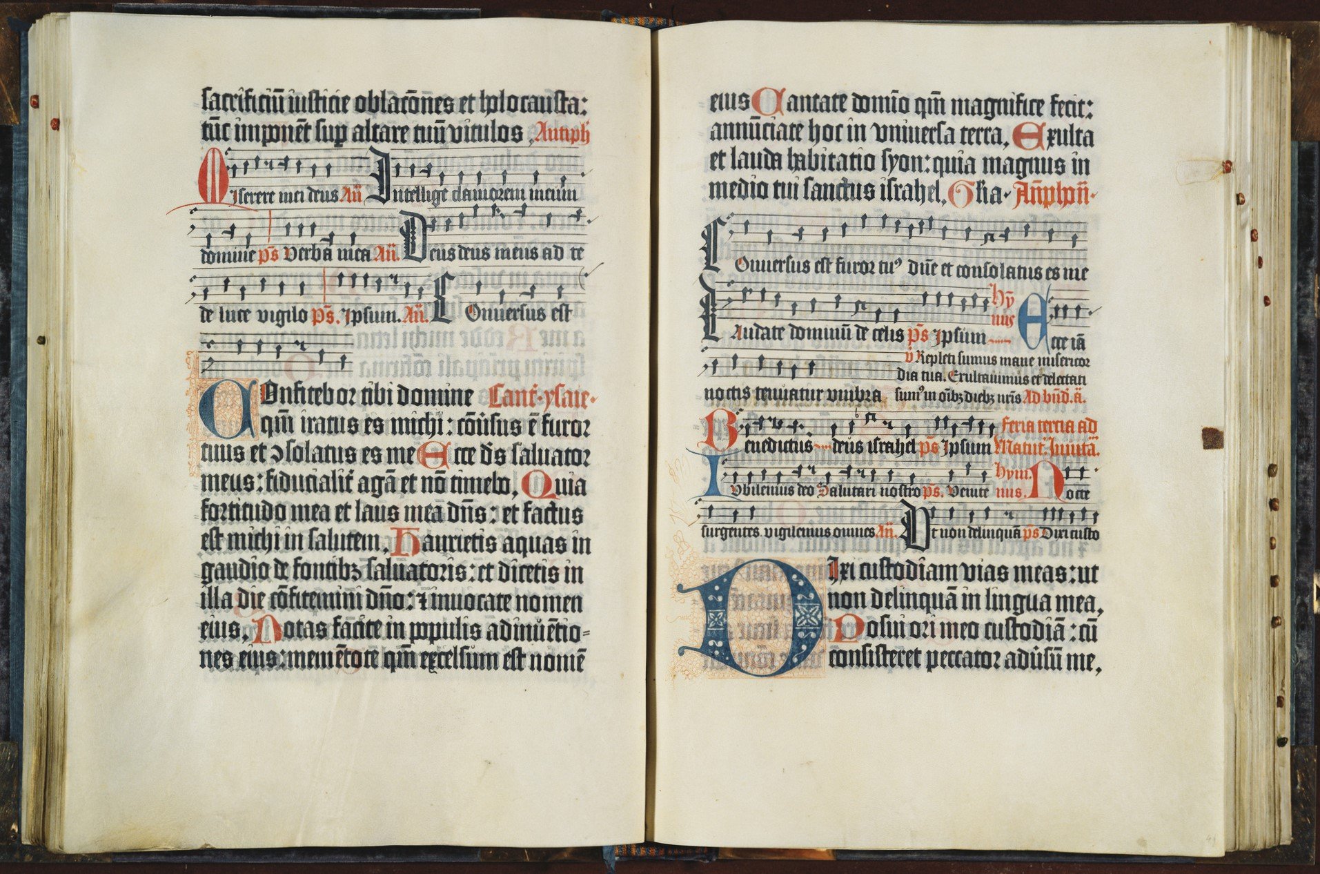 The Mainz Psalter, printed in Mainz by Johann Fust and Peter Schoeffer.