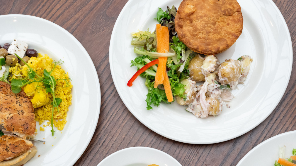 A selection of the food on offer at the Palace of Holyroodhouse cafe.