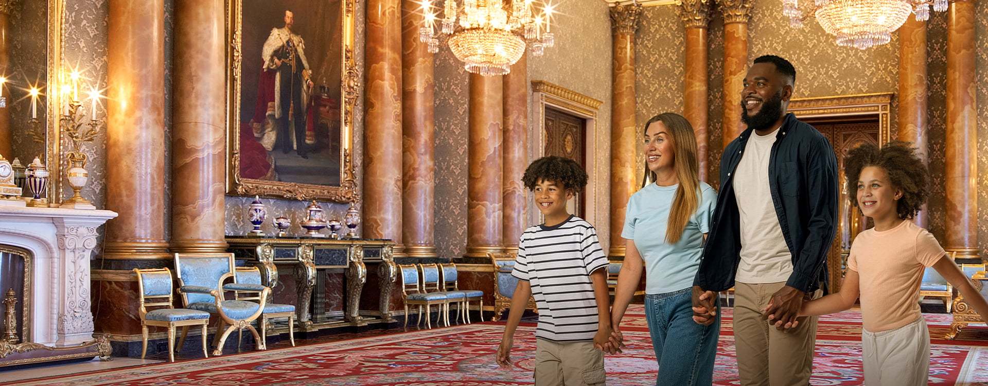 The Blue Drawing Room in Buckingham Palace