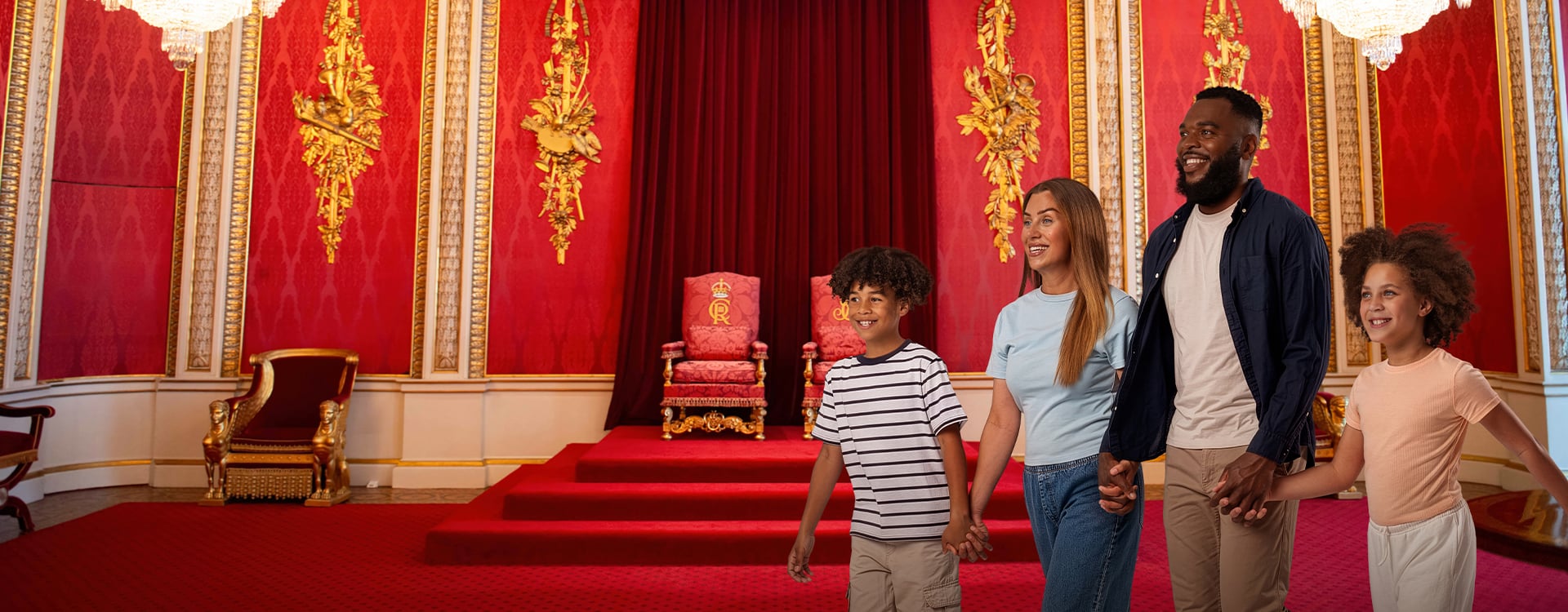 The Throne Room in Buckingham Palace