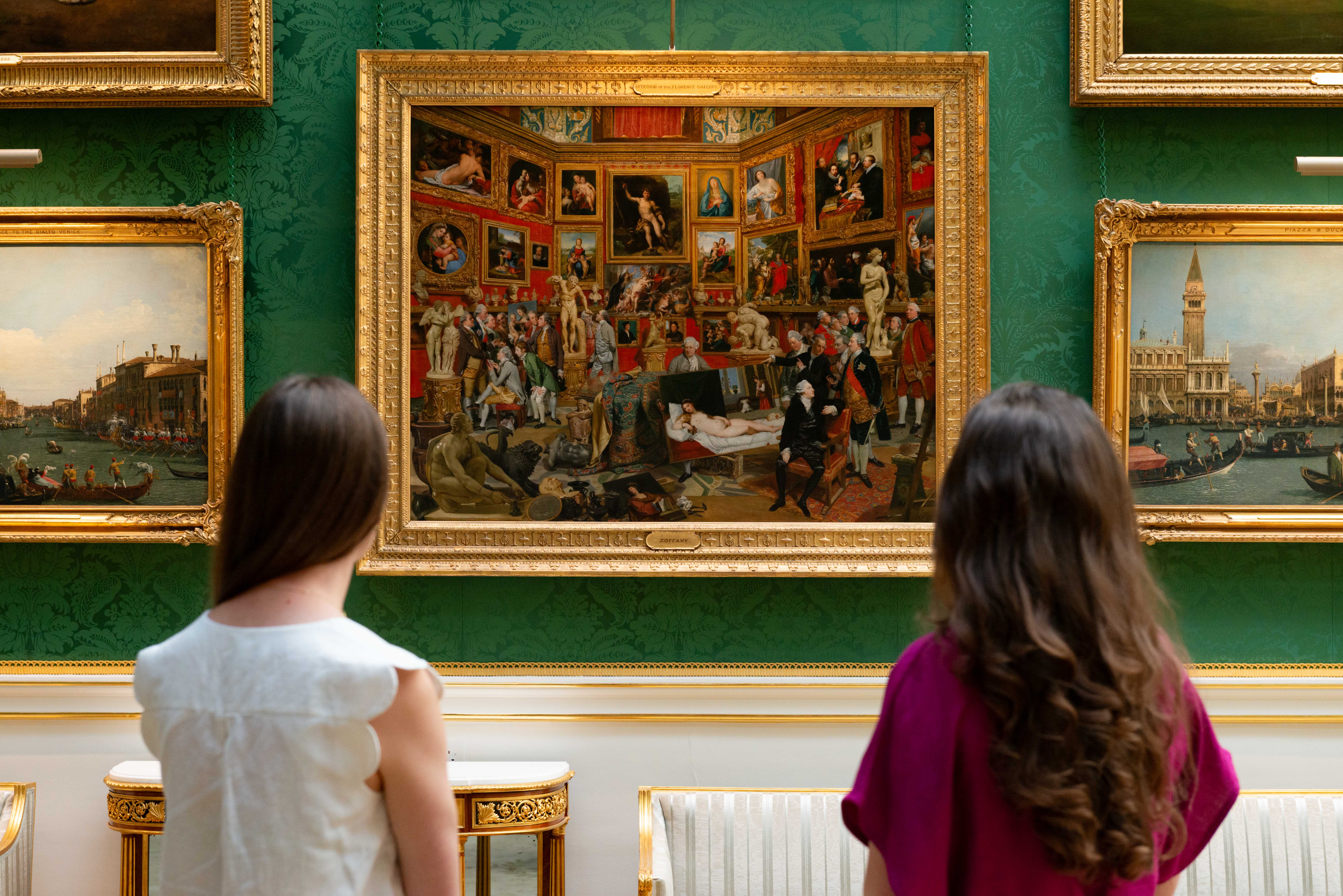 Two people looking at The Tribuna