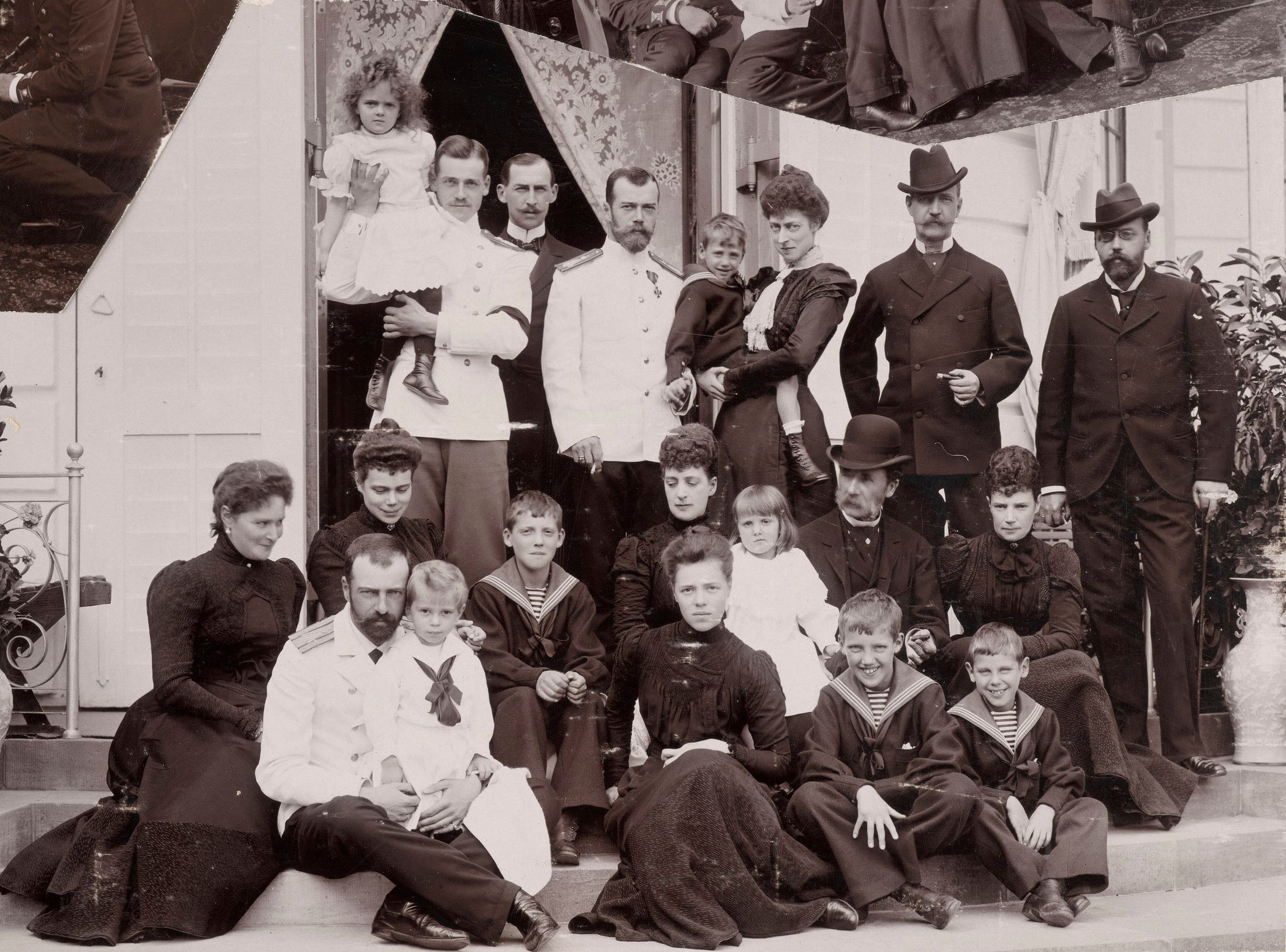 Princess Victoria of the United Kingdom, Page 30 of Princess Victoria's album, featuring Nicholas II, Princess Victoria, Alexandra Feodorovna, Grand Duchess Xenia Alexandrovna of Russia, Grand Duke Michael Alexandrovich of Russia, Grand Duchess Olga Alexandrovna of Russia, Queen Alexandra and others, c. 1896-1910 (RCIN 2923660) Page 30 of Princess Victoria's album, featuring Nicholas II, Princess Victoria, Alexandra Feodorovna, Grand Duchess Xenia Alexandrovna of Russia, Grand Duke Michael Alexandrovich of Russia, Grand Duchess Olga Alexandrovna of Russia, Queen Alexandra and others.