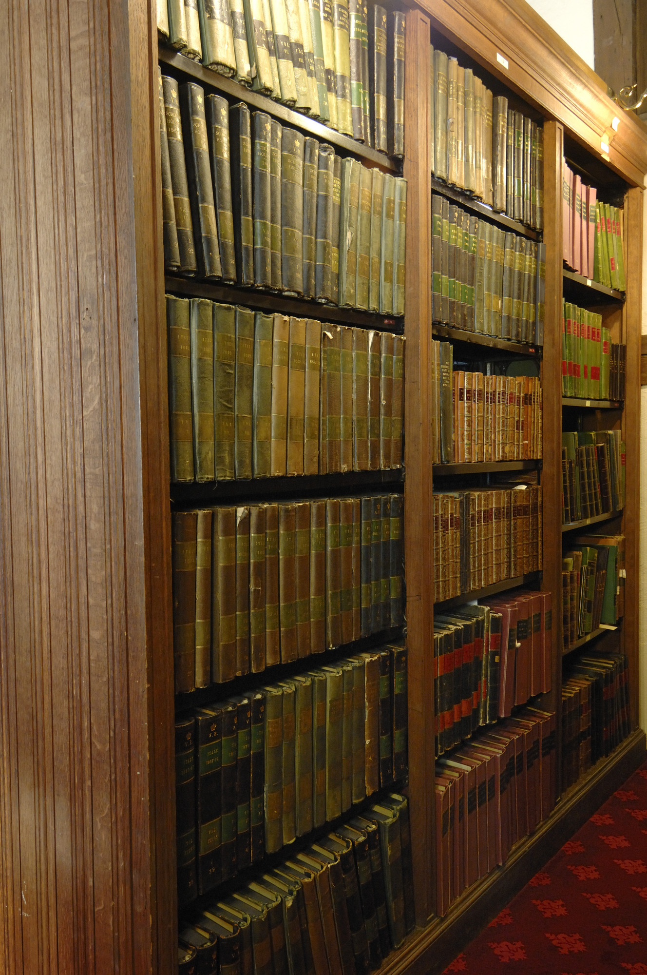 Shelves in the Muniment Room, Royal Archives