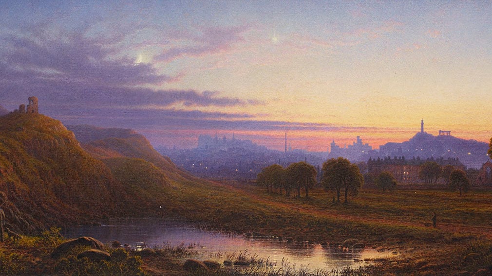 Queen Victoria commissioned this view of Holyroodhouse as ‘she used to see it on approaching it from the Station’ (RCIN 919573) Painting of view of Holyroodhouse