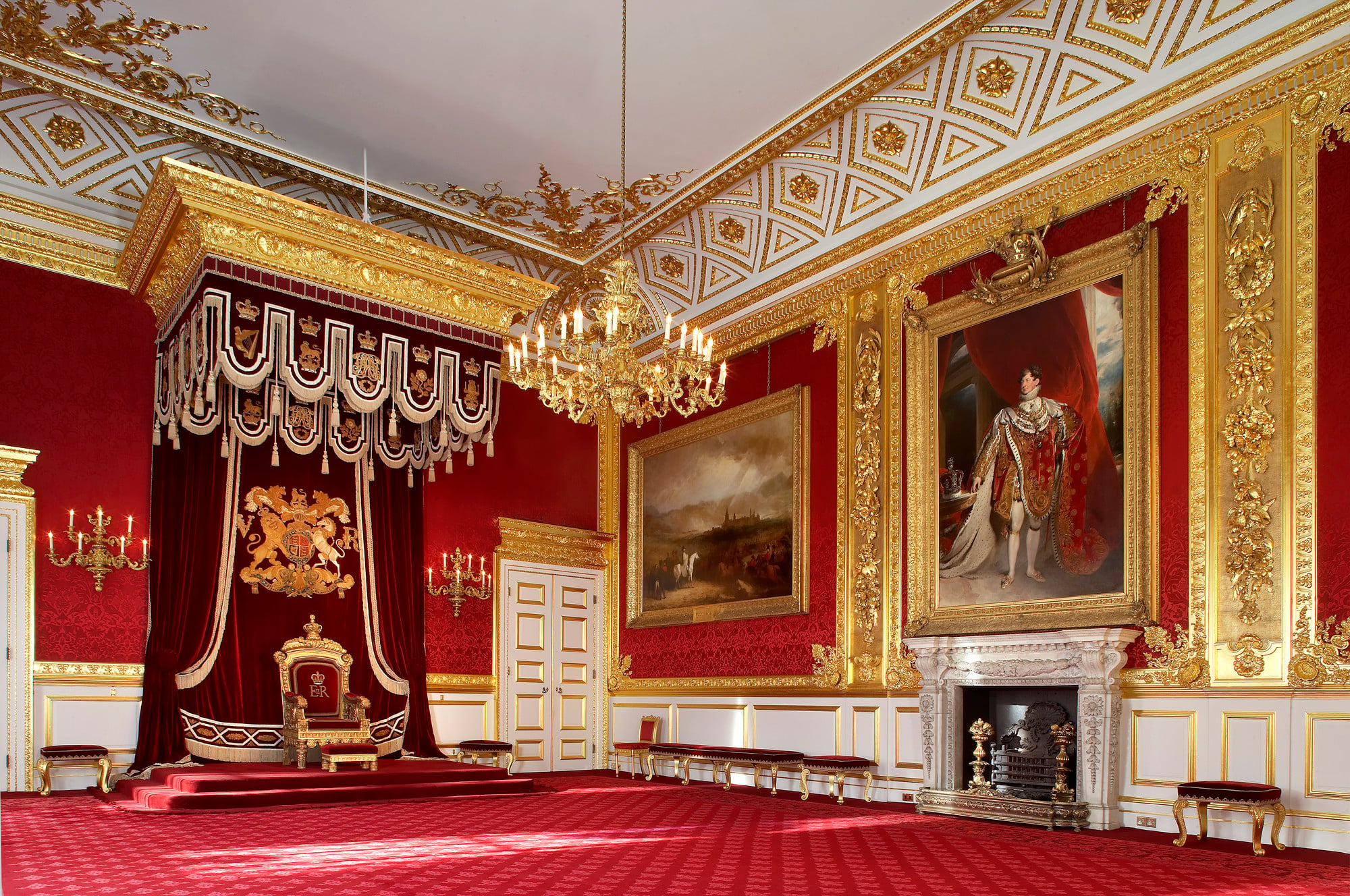 The Throne Room in St James's Palace. 