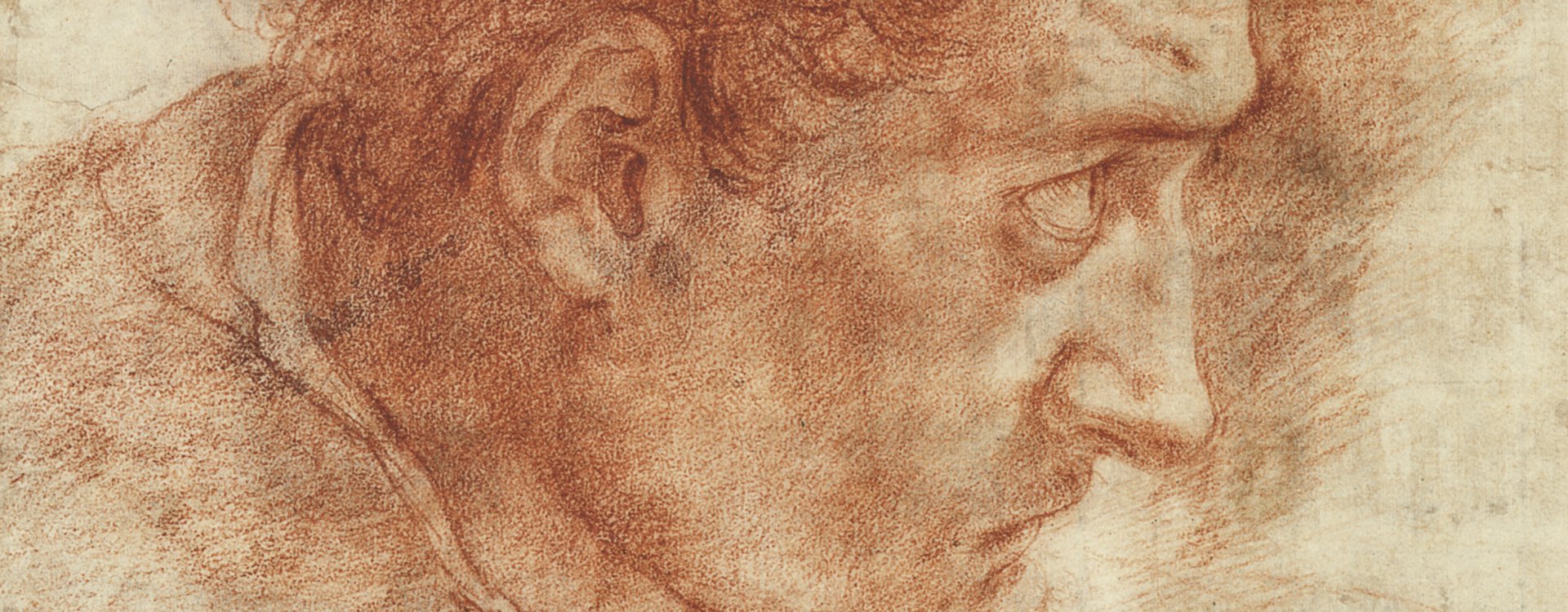 Portrait of St Thomas, drawn in Red Chalk by Polidoro, c.1527