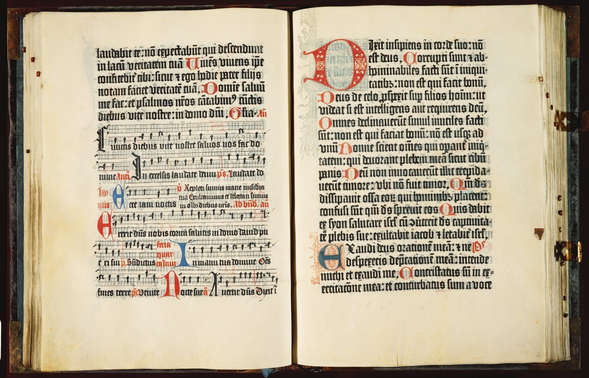 The Mainz Psalter, printed in Mainz by Johann Fust and Peter Schoeffer.