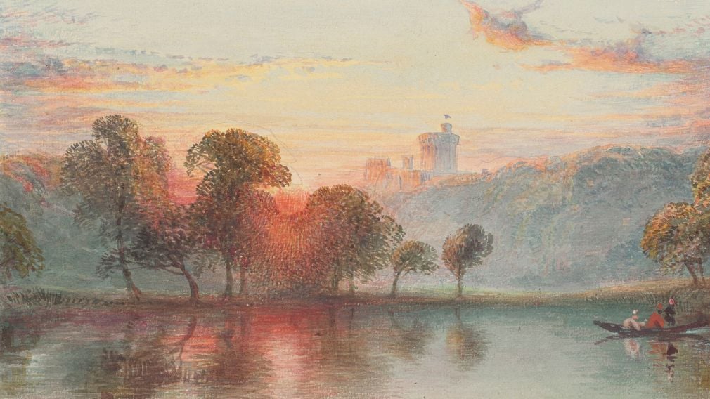 Painting of Windsor Castle seen from across the River Thames (RCIN 913562) Painting of Windsor Castle seen from across the River Thames
