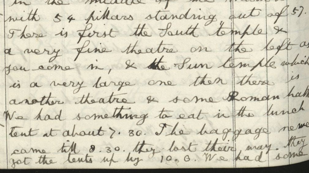 George V’s diary entry during his time on HMS Bacchante