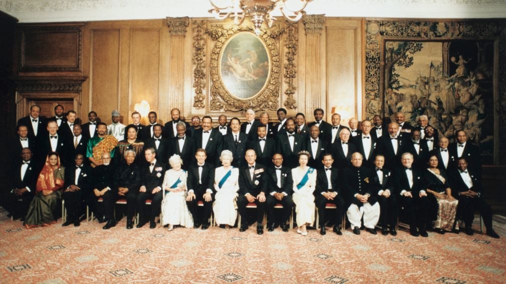 The Commonwealth Heads of Government Meeting at the Palace of Holyroodhouse, 1997 (RCIN 2507299) The Commonwealth Heads of Government Meeting at the Palace of Holyroodhouse, 1997