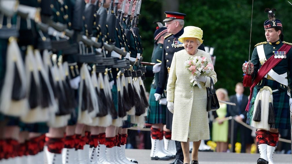 Queen Elizabeth II at the Ceremony of the Keys Queen Elizabeth II at the Ceremony of the Keys