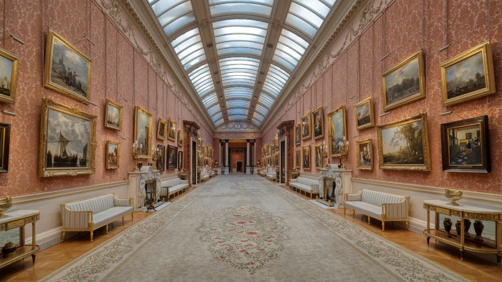 The Picture Gallery in 2018 A long room with pink walls and paintings