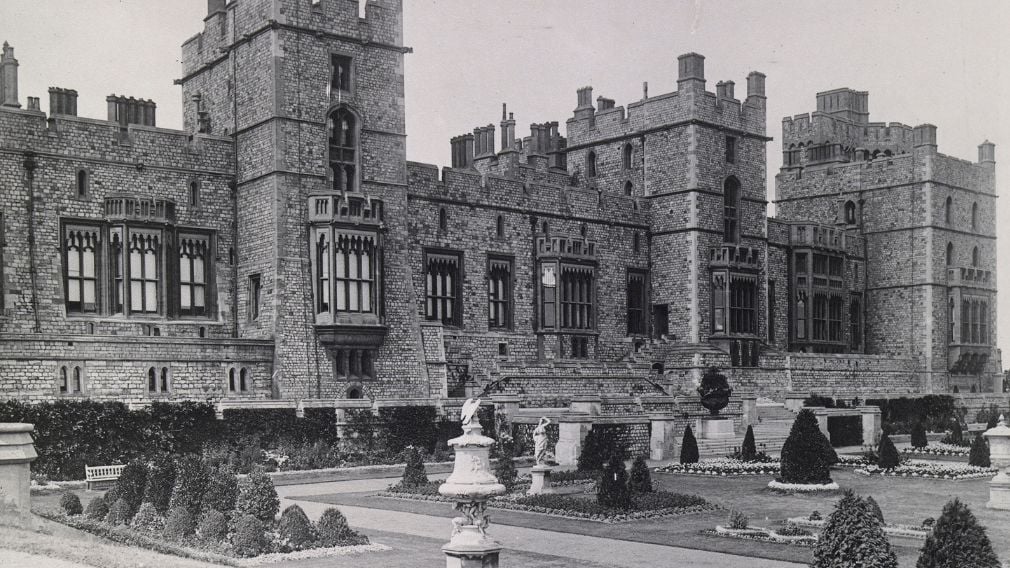 Photograph of the East Terrace, Windsor Castle c.1900 (RCIN 2100424) Photograph of the East Terrace, Windsor Castle