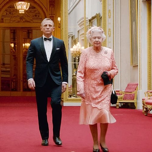 Queen Elizabeth II and James Bond from the London 2012 Olympic Games Ceremony. © 2012 International Olympic Committee