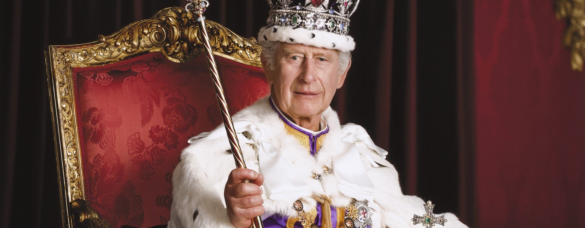 Coronation Portrait of King Charles III by Hugo Burnand Coronation Portrait of King Charles III by Hugo Burnand