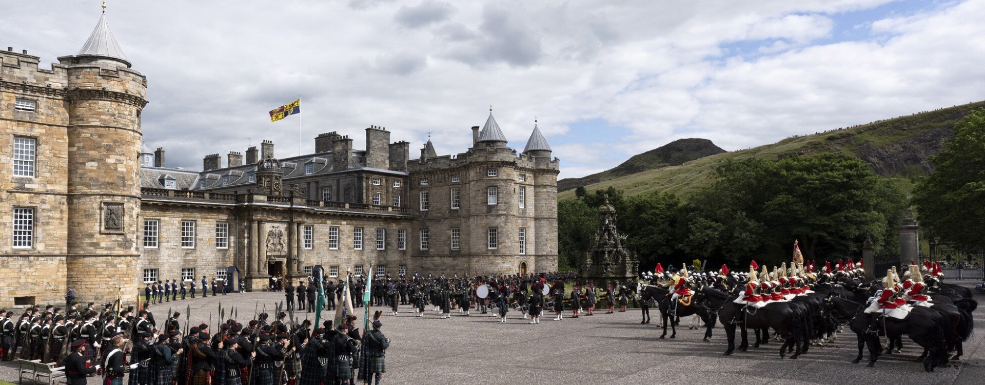 The King's Parade at the Palace of Holyroodhouse