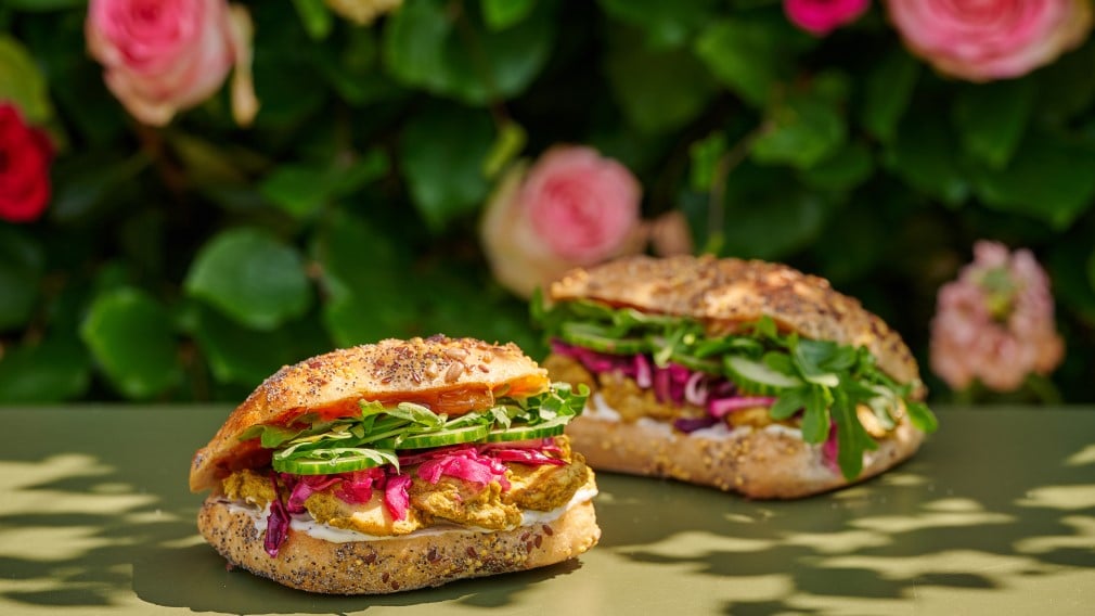 Coronation chicken seeded rolls from the Garden Café at Buckingham Palace Coronation chicken seeded rolls from the Garden Café at Buckingham Palace