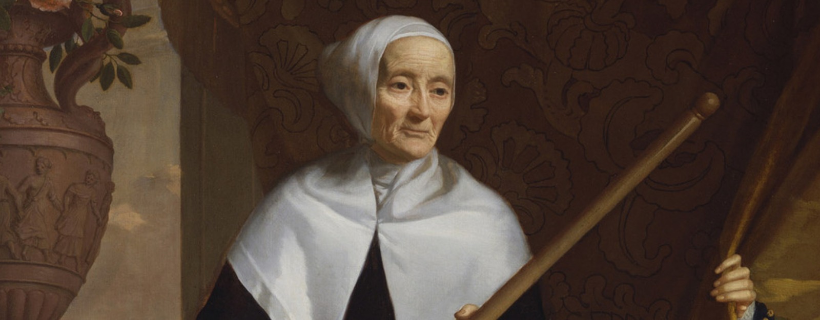 face of old woman from John Riley's painting