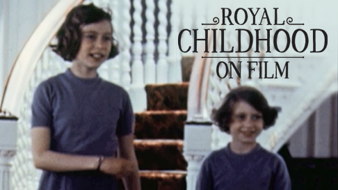 Princess Elizabeth and Princess Margaret on board The Royal Yacht Britannia, image advertising Royal Childhood on film at the Palace of Holyroodhouse