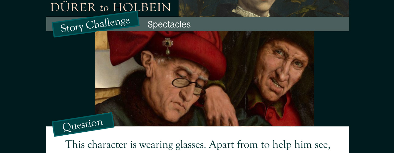 Seeing the story: Children's activity banner