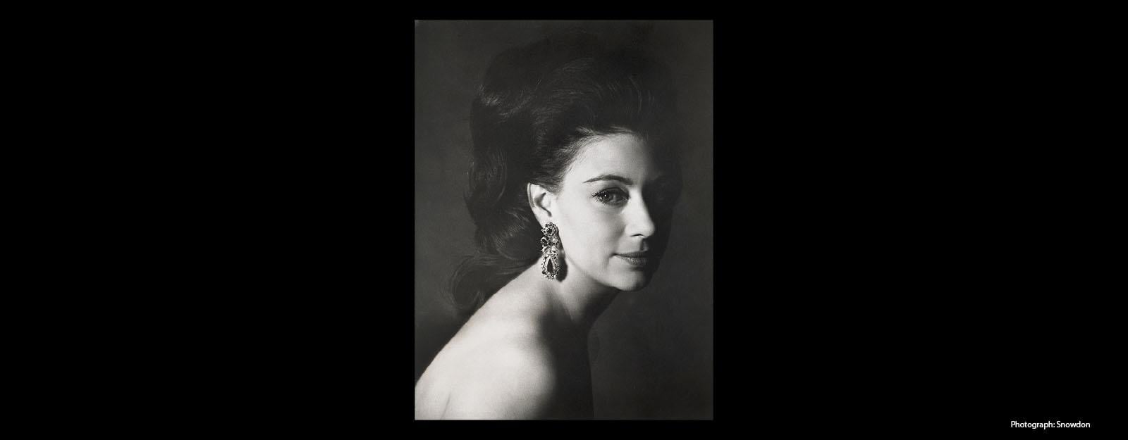 Black and white portrait of Princess Margaret, 1967 Photograph: Snowdon