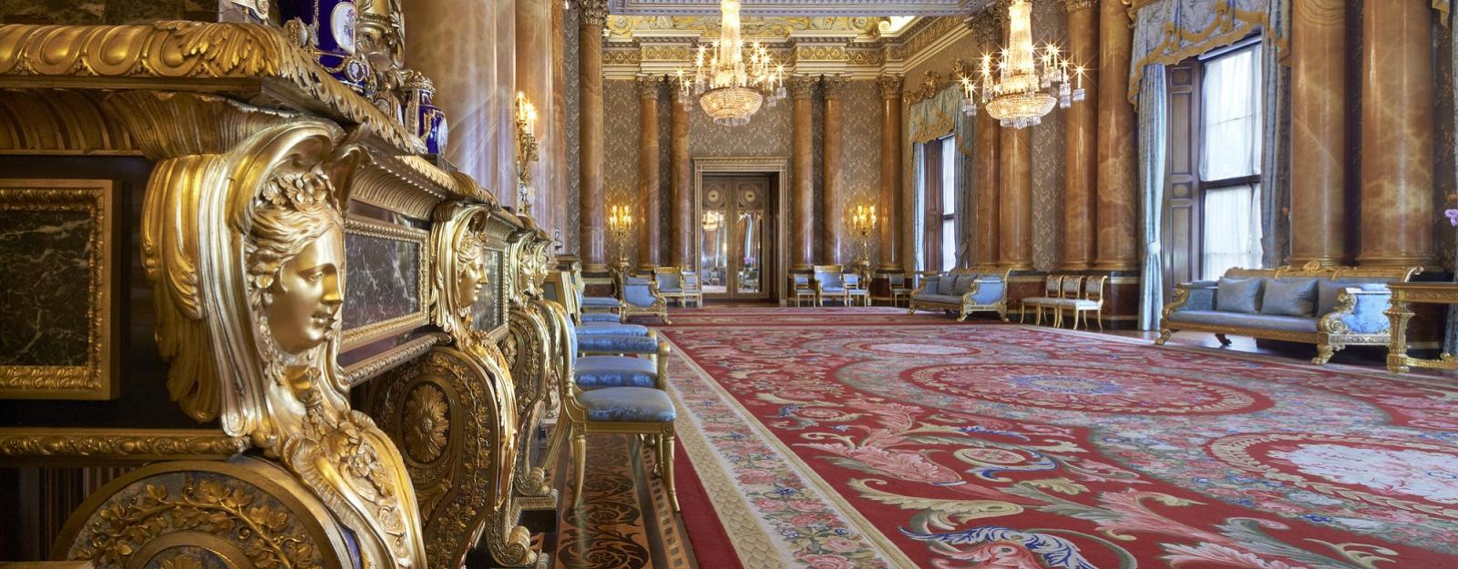 The Blue Drawing Room at Buckingham Palace