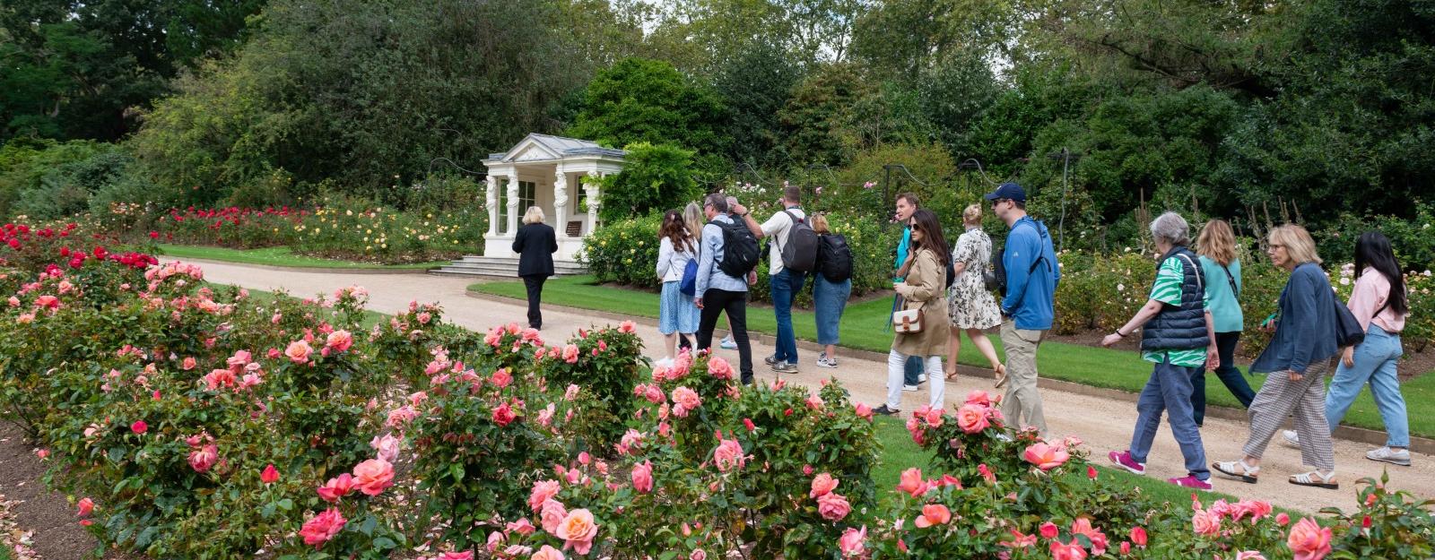 Visitors on a Garden Highlights Tour