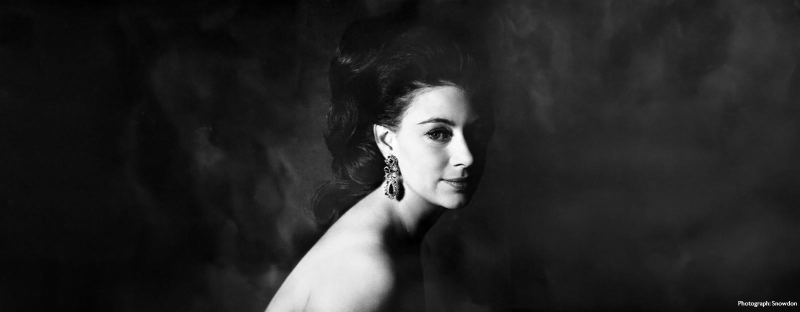 Black and white portrait of Princess Margaret, 1967 Photograph: Snowdon