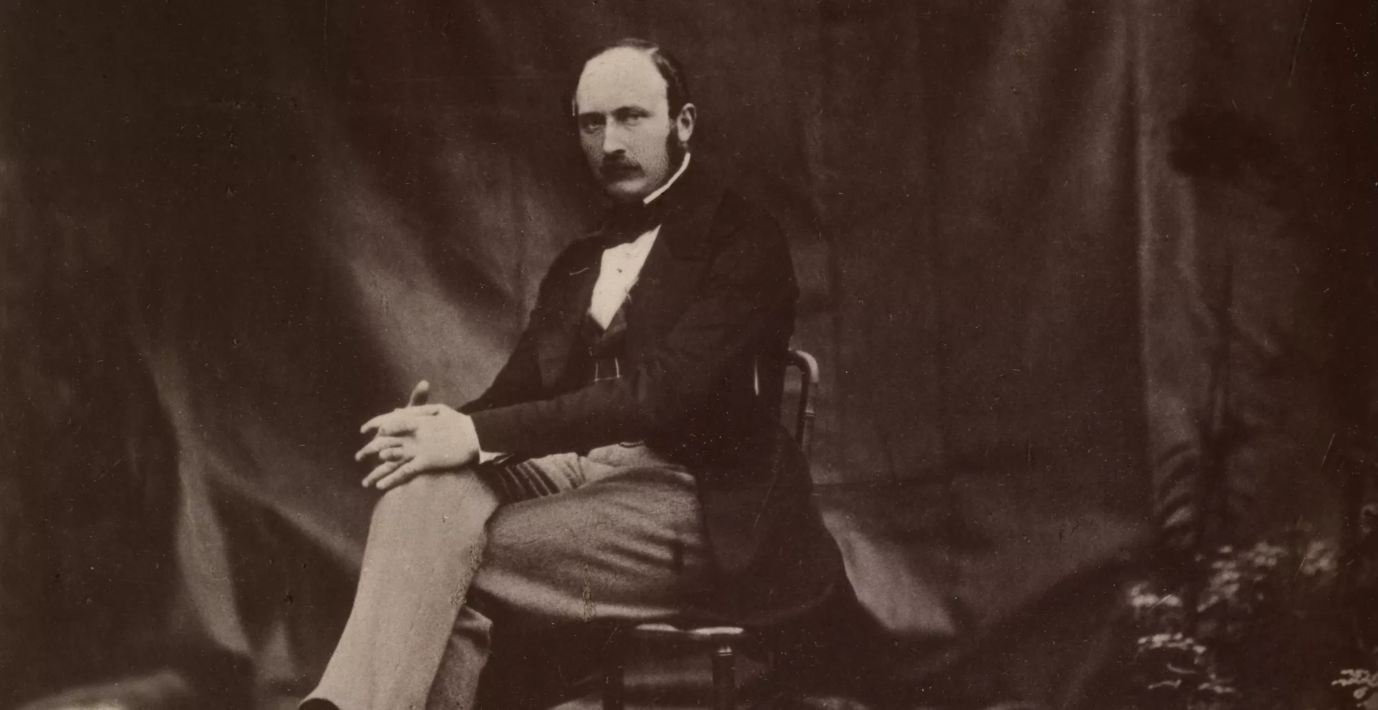 Portrait photograph of Prince Albert seated on a chair