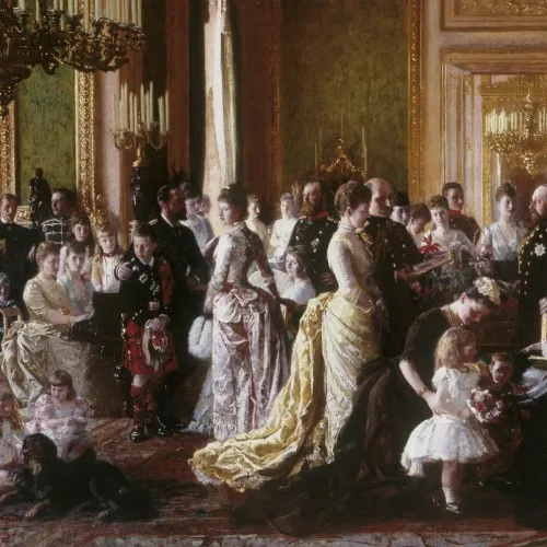 "The Family of Queen Victoria in 1887" by Laurits Regner Tuxen