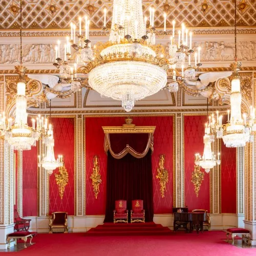 The Throne Room in Buckingham Palace