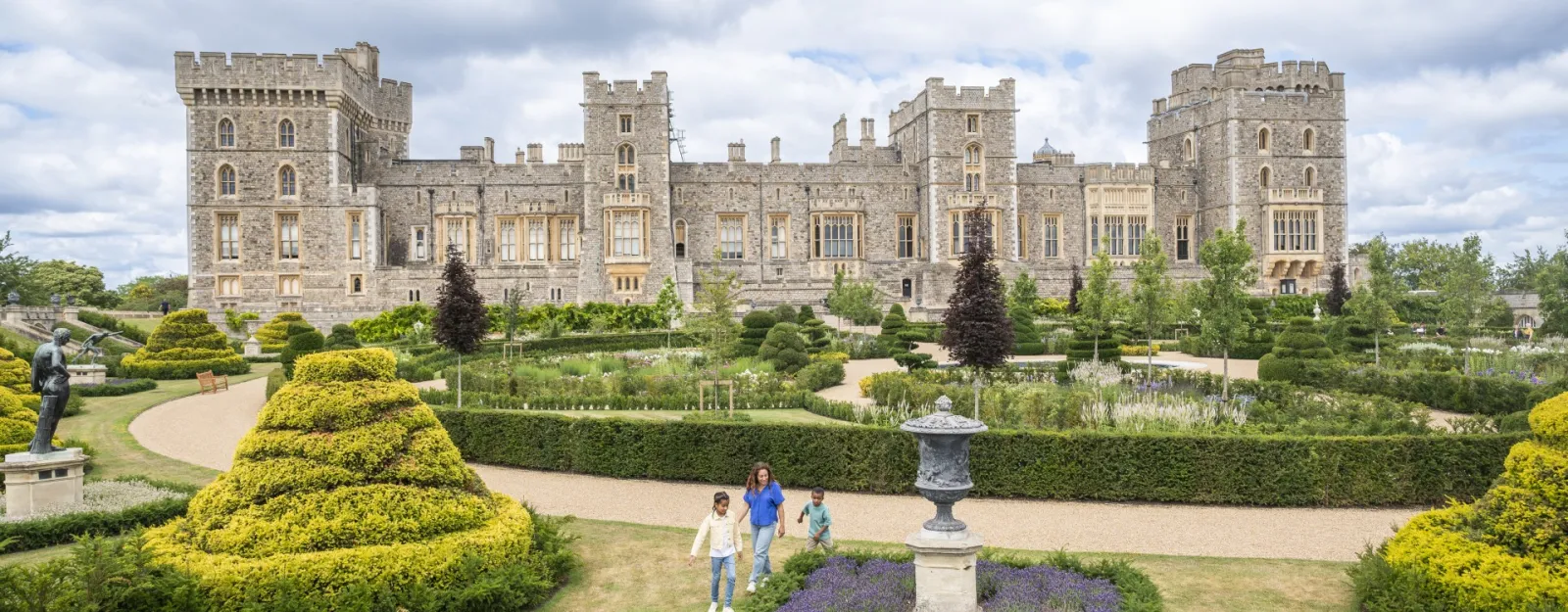 The Venus Garden at Windsor Castle - included as part of your standard visit during the summer Visitors stroll through the Venus Garden at Windsor Castle, which is included as part of your standard visit during the summer