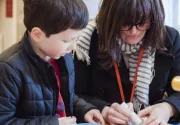 Family at craft activity
