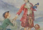 Painting of Bonnie Prince Charlie and Flora MacDonald
