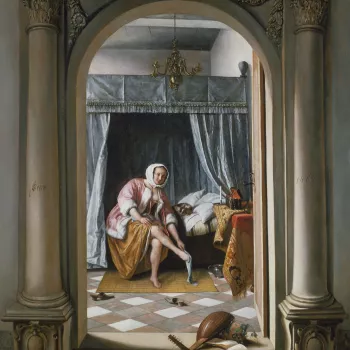 The painting is an outstanding example of Jan Steen&rsquo;s art in all respects. The elaborate treatment of subject-matter reveals a profusion of references that would have been readily recognisable to his contemporaries, attesting to the painter&rsquo;s 