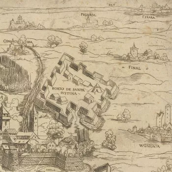 Map of Mirandola, 1551-1552 (Mirandola, Emilia-Romagna, Italy) 44?53'12"N 11?03'58"E