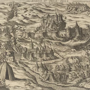View of the siege of Montmelian, 1600 (Montmelian, Rhone-Alps, France) 