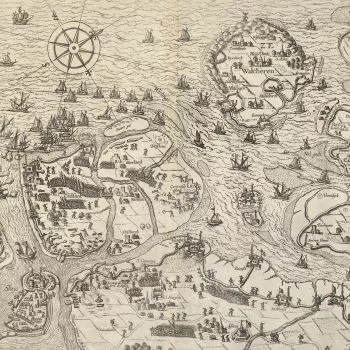 View of Cadzand and Sluis, 1604 (Cadzand [Cadsant], Zeeland, Netherlands 51?22?06?N 03?24?30?E; (Sluis, Zeeland, Netherlands) 51?18?30?N 03?23?10?E