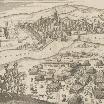 View of the Battle of Rheinfelden, 1638 (Rheinfelden, Baden-Wurttemberg, Germany) 47?33?36?N 07?47?13?E