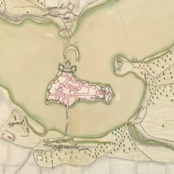 Map of Ratzeburg, 1693 (Ratzeburg, Schleswig Holstein, Germany) 53?42'00"N 10?46'01"E