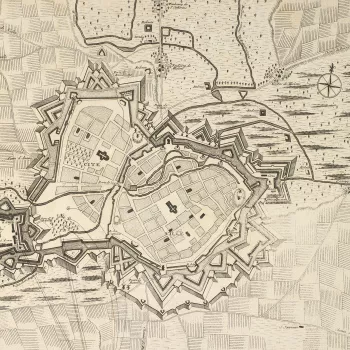 Map of Arras, 1712 (Arras, Nord-Pas-de-Calais, France) 50?17'34"N 02?46'54"E