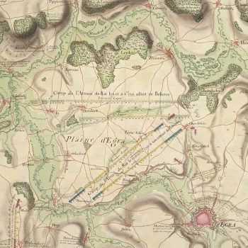  Map of Eger [Egra], 1742 (Cheb, Karlovarsky Kraj, Czech Republic) 50?04'46" N 12?22'26"E