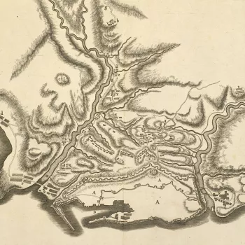 Map of Genoa, 1747 (Genoa, Liguria, Italy) 44?24'22"N 08?56'01"E